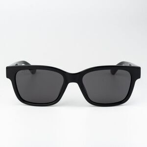 NEW Gucci GG1716S 001 Black Grey Square Unisex Sunglasses
